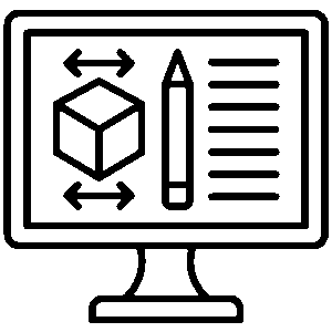 a black background with a black square