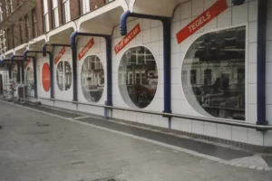 a building with round windows